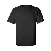Basic Tee Black Premium Men's Plain Blank T-shirt Large Size