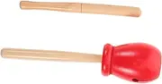 DRESSOOS Traditional Chinese Wooden Clapper Set Percussion Instruments for Boys and Girls Adults Handheld Musical Training