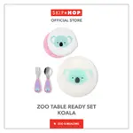 SKIP HOP ZOO TABLE READY MEALTIME SET 考拉餐具套裝包括帶勺子和叉子蓋的盤碗