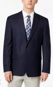 Lauren Ralph Lauren Mens Classic-Fit UltraFlex Navy 46 L