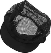 [VALICLUD] Adjustable Chef Hat Hair Nets for Men and Women Breathable Mesh Cooking Caps for Kitchen and Food Service Comfortable and Moisture Absorbing Work Hat Black
