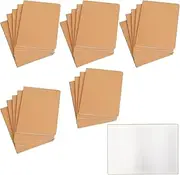 A5 Blank Notebook, 72 Pages (36 Sheets) Journals in Bulk for Writing, Unlined Blank Kraft Notebooks, Soft Cover Mini Pocket Unruled Plain Travel Journal Notebook, Blank Paper Sketchbooks (24 Pack)