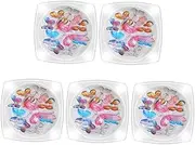 Vaguelly 5 Set Creative Butterfly Nail Art Sequins Delicate Nail Stickers for Manicure Decoration Easy to Use Accessories for Women and present