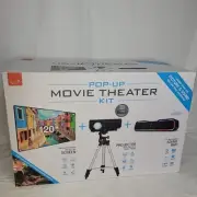 iLive Pop-Up Movie Theater Kit with 120 in Screen HDMI Projector Bluetooth Sound