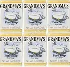 Grandma's Lye Soap Pure & Natural 6oz Bar Unscented ( 6 pack )