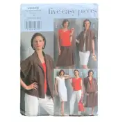 VOGUE Pattern V8505 Jacket Top Dress Skirt Size XS - MD Uncut Sewing Pattern