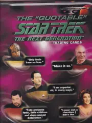 The Quotable Star Trek The Next Generation Album Binder + P3 Promo Card & Auto