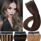 DOUBLE WEFT Brazilian 16" 18" 20" Tape In Real Remy Human Hair Extensions THICK