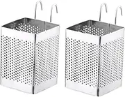 OFFSCH 2pcs Stainless Steel Chopsticks Holder Multifunctional Draining Rack for Kitchen Utensils Organizer with Drain Smooth Surface for Easy Cleaning and Bacteria Prevention