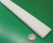 Hdpe White Bar 3/8" (.375") Thick x 1.50" Wide x 36" Long, 4 Units, 12 Ft