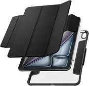 SPIGEN Air Skin Pro for iPad Air 11 Inch Case M3/M2 (2025/2024), iPad Air 5/4 Case (2022/2020 5th/4th), Magnetic Apple Pencil Holder Auto Wake Sleep Functions Cushion Protective Cover - Black