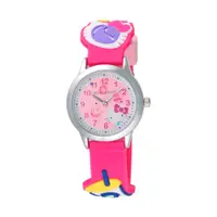 在飛比找PChome24h購物優惠-Hello Kitty 凱蒂貓 45TH 限定造型腕錶-桃紅