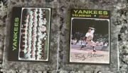 1971 TOPPS #543 YANKEES TEAM #460 FRITZ PETERSON NR/MT NEW YORK YANKEES SHARP!