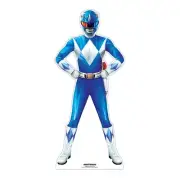 Power Rangers Blue Ranger Mini Cardboard Cutout Official Standee / Standup