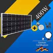 12V 400W Solar Panel Kit Mono Fixed Caravan Camping Power Battery Charging+Cable