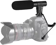 Camera Microphone, Audio Jack Condenser Video Recording Interview Professional External Hypercardioid On-Camera Microphone for Nikon Canon DSLR Camera/DV Camcorder