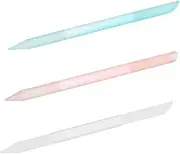 Mikinona Pcs Glass Nail Files Cylindrical Nail Grinding Tool for Manicure Portable Art Tools for Home Salon