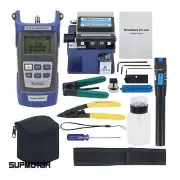 Fiber Optic Optical Fiber Cold Splicing FTTH Tools Set w/ FC-6S Fiber Cleaver