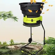 Corded Electric Leaf Mulcher Shredder, 2500W Portable Garden Shredder with Wheels, 8000rpm Shredders and Chippers with Collection Bag, Funnel Diameter 54CM, for Garden Leaves, Compost(Machine+40m)