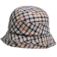 在飛比找Yahoo奇摩購物中心優惠-DAKS 經典品牌格紋造型遮陽帽(駝色格)