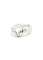 Louis Abel Aurea Textured Sterling Silver Ring 56 (UK P / US 8)