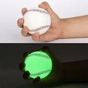 Tignapoo Holographic Reflective Glowing Baseball,Light Up Baseball, Glow in The Dark Baseball, Official Size and Weight Baseball Gift,for Boys and Girls, Kids, and Baseball Fans,Training Baseball