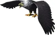 Owl Decoy to Scare Birds Away 15'' Fake Owl Bird Deterrents Flying Owl Statue with Hanging Strings Realistic Woodpecker Deterrent Owl Decor for Garden Bird Control