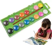 Kids Watercolor Set - Educational Drawing Kit - Watercolor Painting Set with Paint Brushes for Kids and Adults, 16 Colors Drawing Art Set