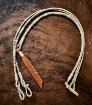 EXCELLENT Jimmy Flores HANDMADE New 16 Plait RAWHIDE ROMAL REINS