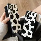 For Samsung Galaxy Z Fold 6 5 4 Cute 3D Cow PatternUltra Slim Folding Case Cover