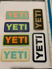 Authentic YETI Vinyl Sticker ~ Decals (x6) HydroFlask/Tumbler/Pint/Cooler