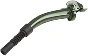 Jerry Can Spout, Metal Car Jerry Can Pouring Nozzle with Rubber Nozzle for NATO Style 5/10/20L Fuel Tank (Olive Green)