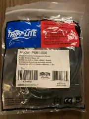 Tripp Lite DisplayPort to DVI-D Cable | 6 Feet | Model P581-006 | Brand New