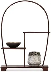 Chicken Wing Wood Duobao Pavilion Antique Shelf Living Room Shelf Mahogany Tea Display Cabinet Solid Wood Chinese Style Small Antique Shelf,Kongming Lantern