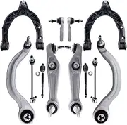 Front Upper Lower Control Arm Sway Bar End Links Tie Rod 12pcs Set Compatible With Tesla Model 3 2017 2018 2019 2020 2021 2022