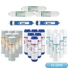 3-Year 5-Stage Reverse Osmosis System Water Filter with 2pcs 75 GPD RO Membrane