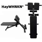 Foldable Fitness Chair Dumbbell Stool Situps Leather Bench Workout Home Gym