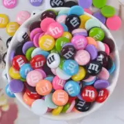 20Pcs 15mm Kawaii M Candy Charms Resin Flatback Cabochons Pendants For DIY Brace