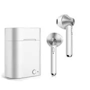 D012 Tws Bluetooth Earphone Stereo Wireless Headphones Running Sport Bass Headset With Mic For Iphone Xiaomi Huawei Silver