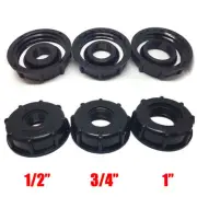 Connect Tank Connection Watering Equipment Adapter Cap 1/2" 3/4" 1" Plastic