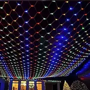LED Net String Light IP65 6Mx4M 3Mx2M Led Flexible Christmas Net Fairy String Light 880Led 200Led Mesh String Light for Garden Yard Colorful Decoration EU US U