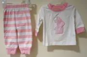 NWT Classic Whimsy Applique Bunny Pajamas Girl's Size 3 Months