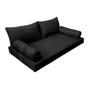 |SLIPCOVER ONLY|S2 Daybed Mattress Bolster Backrest Covers Piped Trim Crib AD109