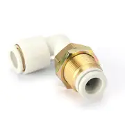 SMC KQ2LE08-00 Bulkhead Union Elbow,90 Deg,8Mm,Tube 10pcs