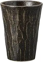 Ale-net 3.3 x 4.5 inches (8.5 x 11.5 cm), Approx. 10.8 fl oz (300 cc), Black Shochu Cup, Pottery, Dishwasher Safe, Microwave Safe, Mino Ware, Made in Japan