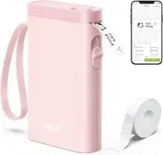 Label Maker Machine w Tape P21 Bluetooth Label Printer Wireless Mini Pink Cutter