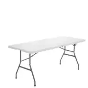 Movisa Folding Camping Table 71" L X 29" W, Portable+Carrying Handle for Picnic