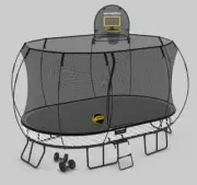 Springfree Large Oval Trampoline 2.4m x 4m - Moving Accessory Bundle