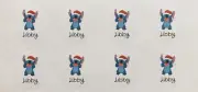 24x Personalised Christmas Gift Stickers Labels Disney Lilo And Stitch Santa