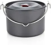 Outdoor Camping Pot, Stainless Steel Outdoor Pots Cookware, Camping Pots, 4L Aluminum Hanging Pots, Camping Soup Pots, Picnic Nonstick Pots and Pots, Camping Cooking